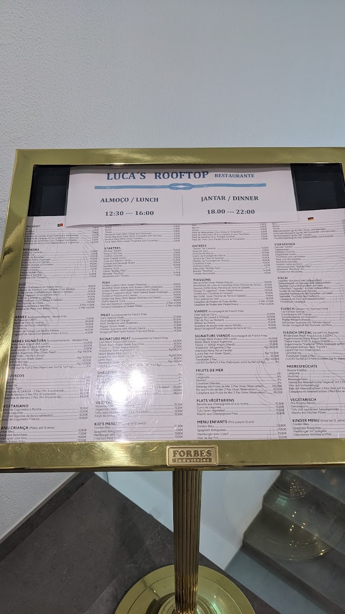 Menu Luca’S Rooftop Restaurant-7